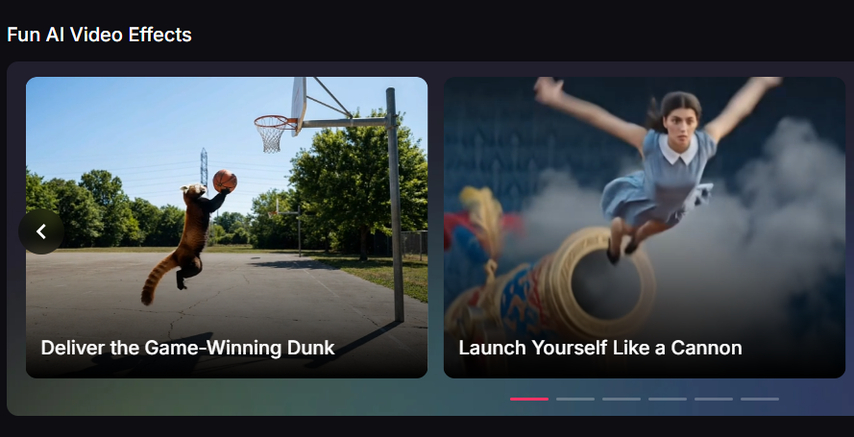 Pollo AI fun video effects