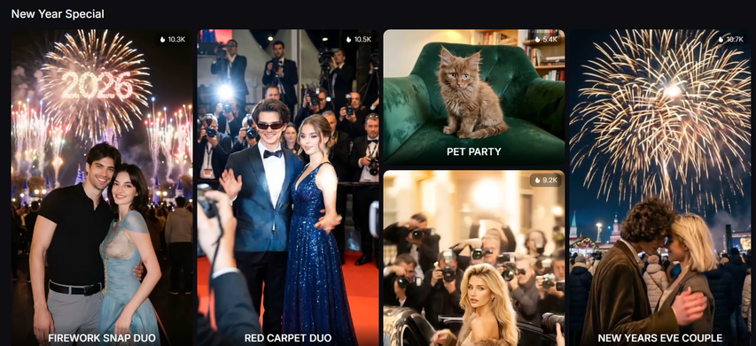 Pollo AI New Year Special video effects