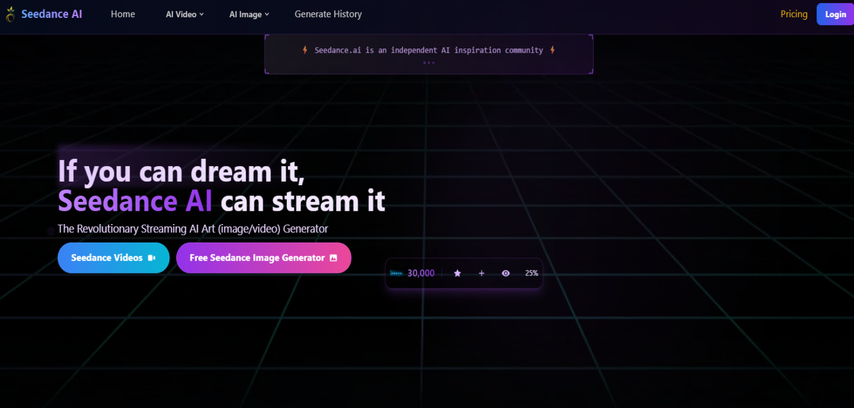 Seedance AI video generator