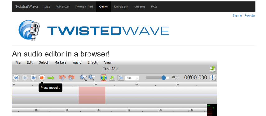 professional online tool for tempo adjustment