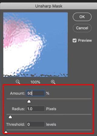 adjust the sliders