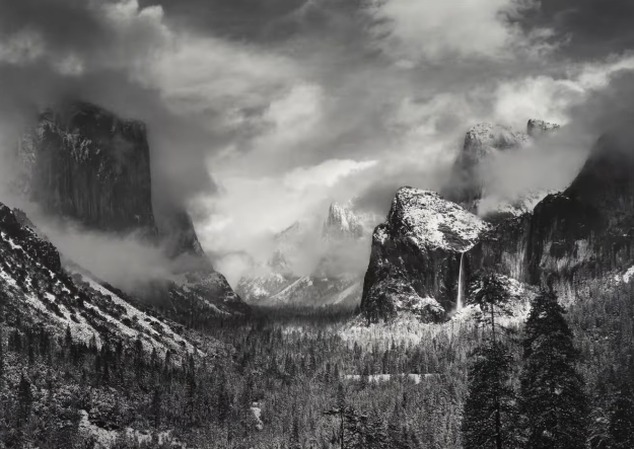 Ansel Adams' black & white photography