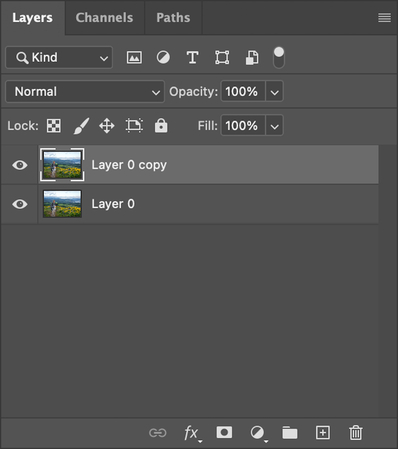 duplicate the background layer