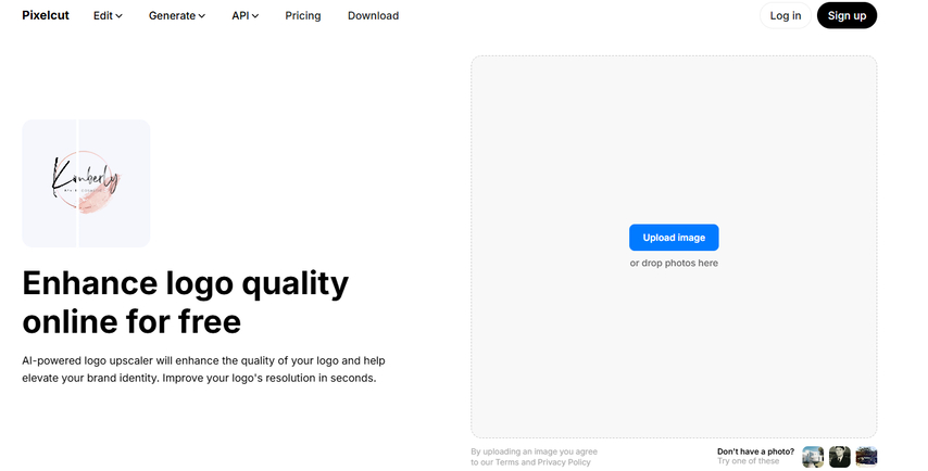 Fotor AI logo enhancer