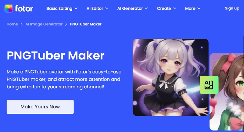 fotor pngtuber maker