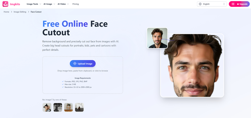 Imgkits extractors for face