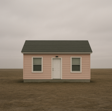 Simple composition in deadpan photography