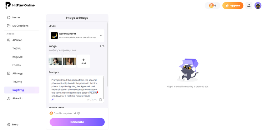 add person to photo gemini prompt hitpaw