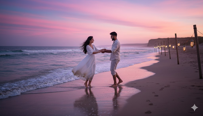 evening dance at twilight