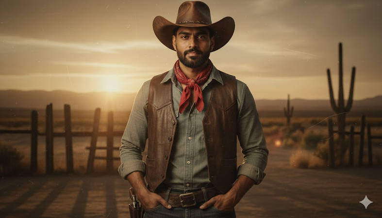 ai vintage photo prompt for men