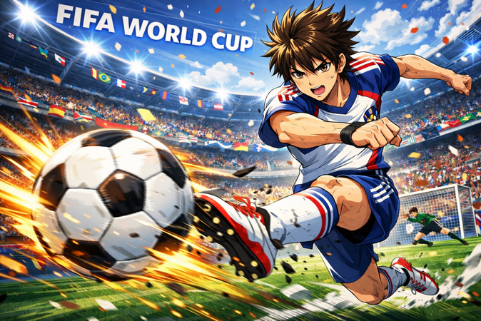 anime football poster