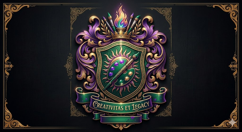 artistic family crest prompt