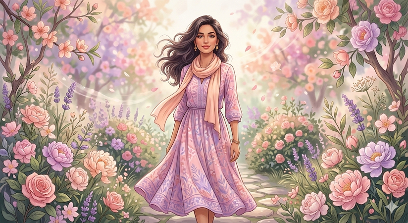 artistic feminine illustrations