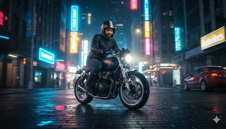 bike night ai prompt
