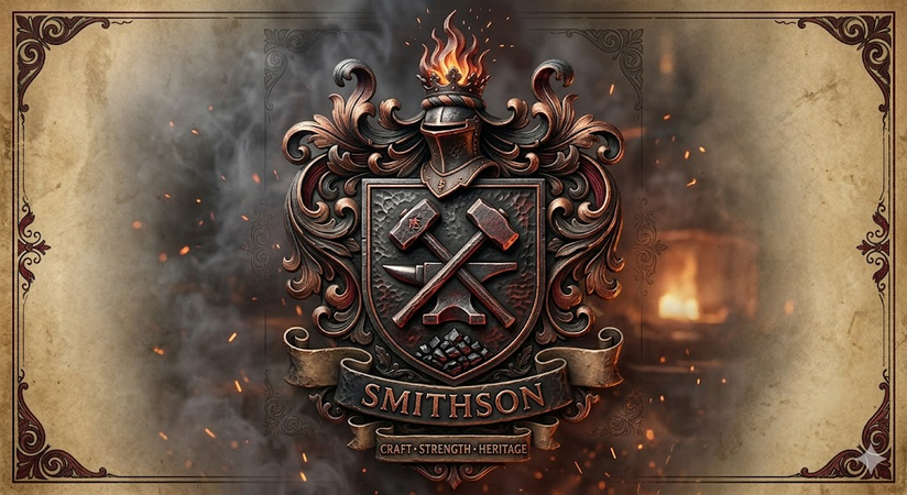 blacksmith crest prompt ai