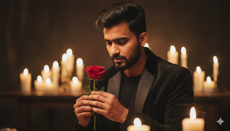 candlelight ai rose prompt