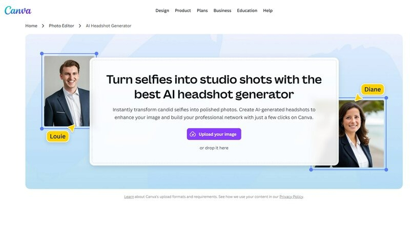 Canva Professional Headshots for Women