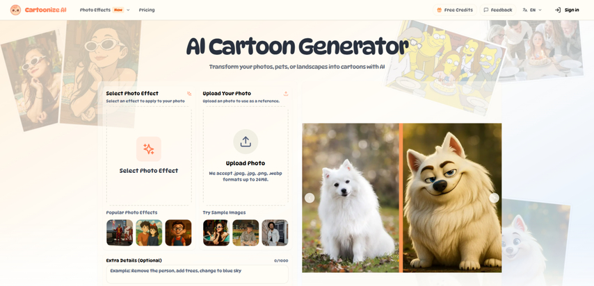 Cartoonize.ai AI Cartoon Generator