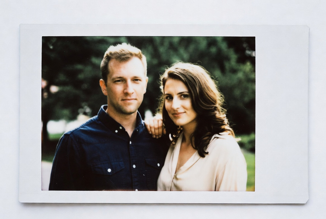 couple polaroid photo