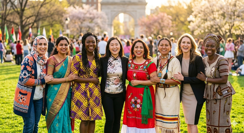 cultural diversity women celebration