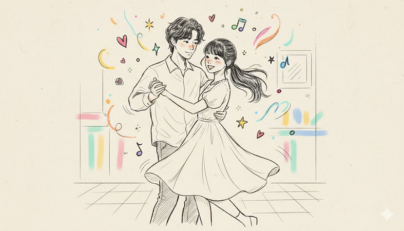 dancing-couple  doodle prompt