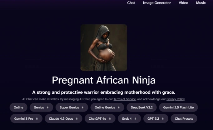 pregnant ai image generator by deepai