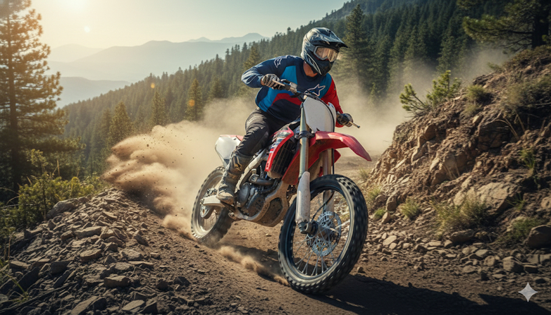 dirt bike ai photo prompt for boy