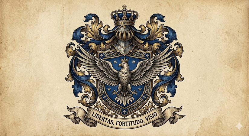 eagle style family crest