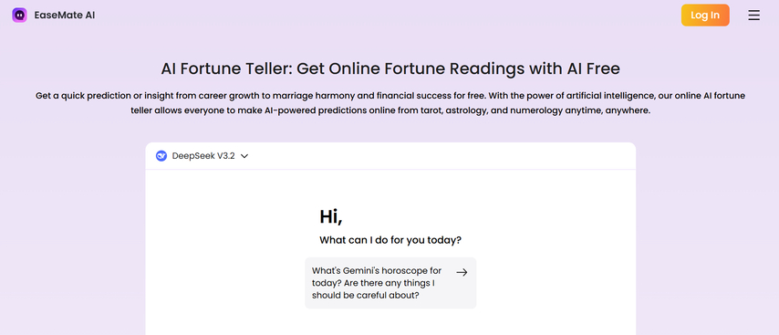 free ai fortune teller with chat