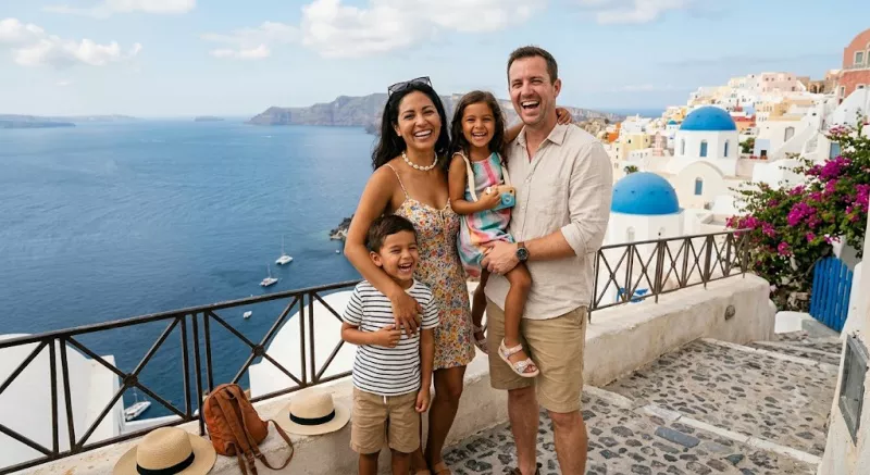 happy family holiday