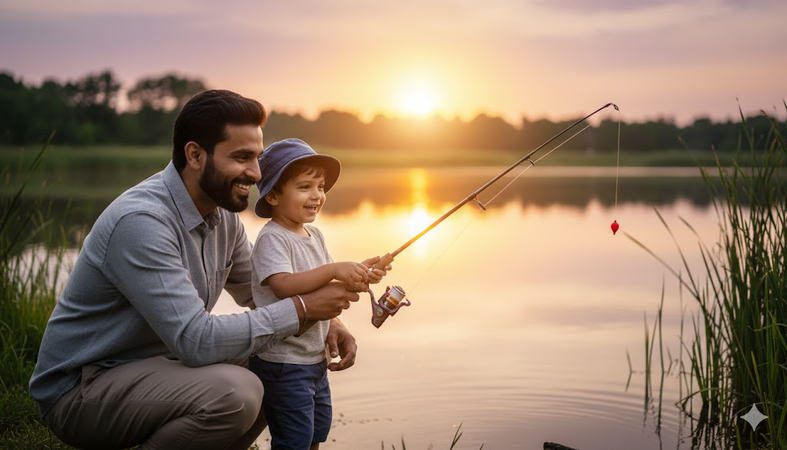 fishing father son gemini
