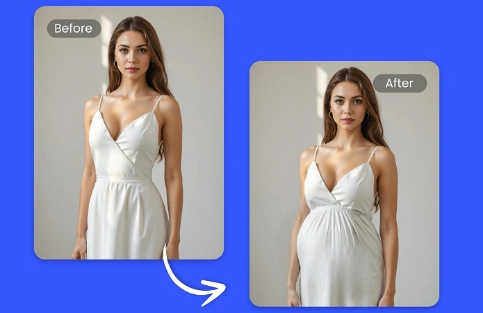 ai maternity photo generator by fotor