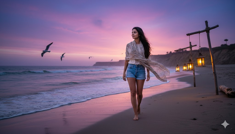 gemini ai beach prompt copy paste