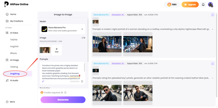 ai drawing generation hitpaw