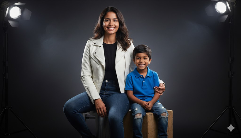 gemini mother and son prompt