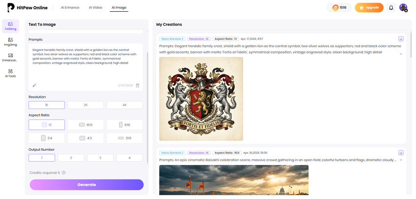 generate and download