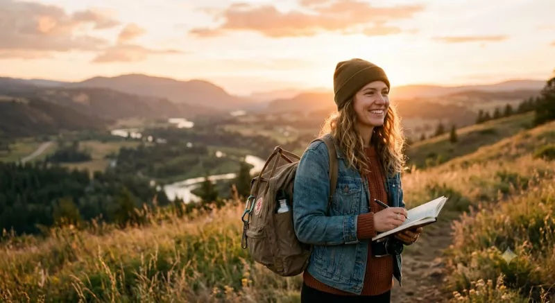 warm outdoor portrait