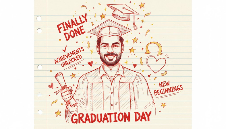 graduation doodle prompt