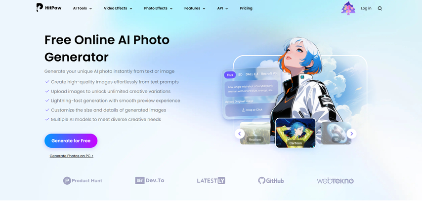 hitpaw ai photo generator