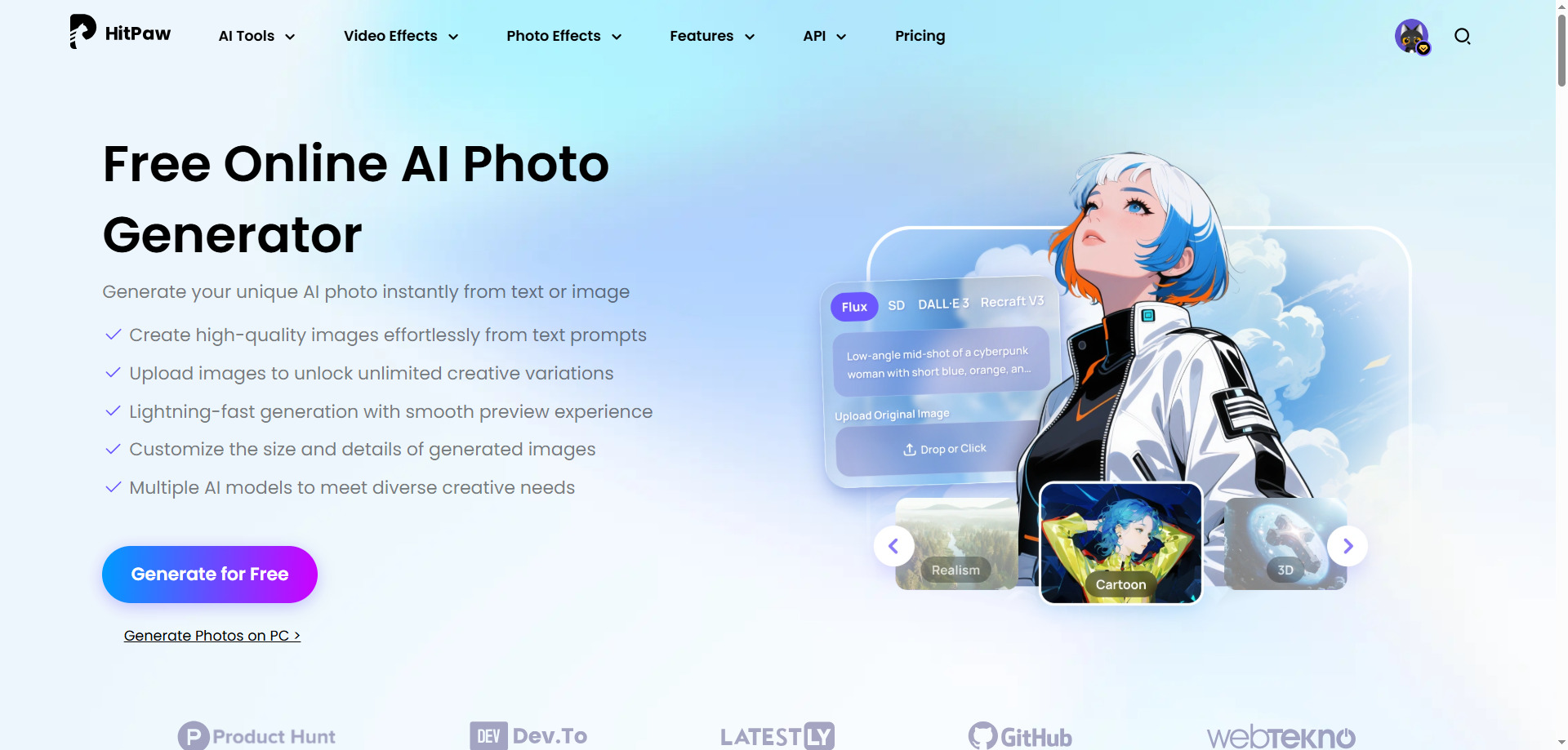 hitpaw online vtuber avatar maker