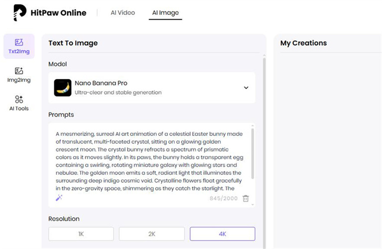 HitPaw Online text to Chappell Roan image