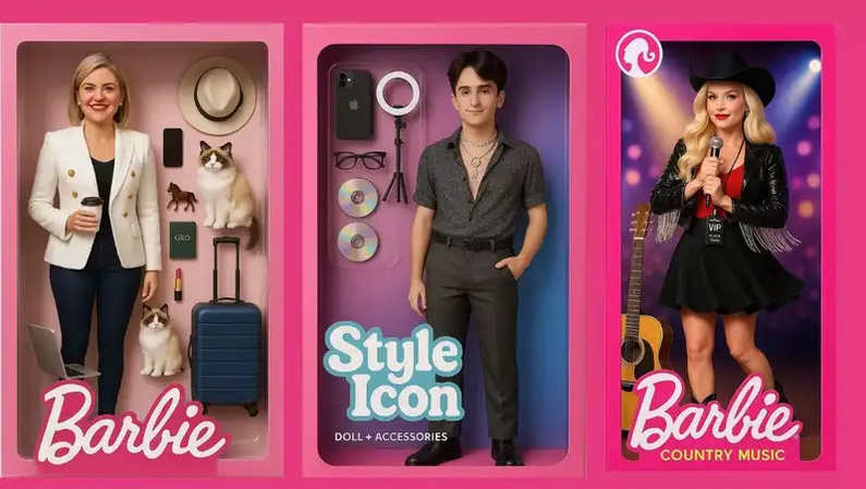 how to do the ai barbie trend