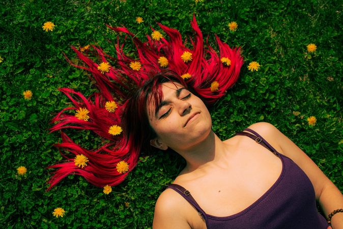 artistic female portrait photography