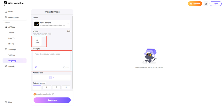 input image and prompt