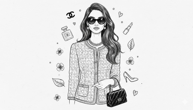 luxury doodle art prompt