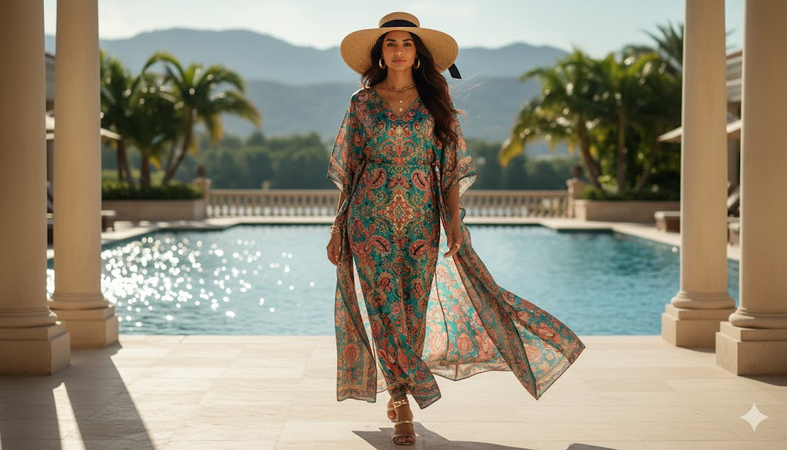 luxury resort fashion prompt