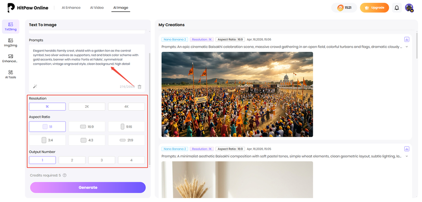 best text to family crest ai generator