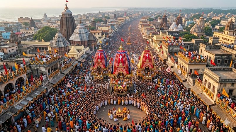 massive crowd rath yatra