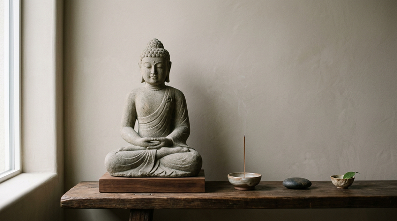 minimal zen buddha
