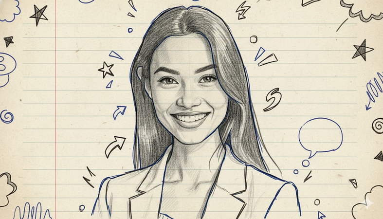 mixed sketchbook ai prompt